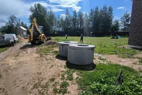 Монтаж бетонных колец в Туношне